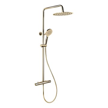 BATH DELUXE 31-120-07-64-00 - Tuš set s termostatsko pipo DRAGOR sijajni medenina