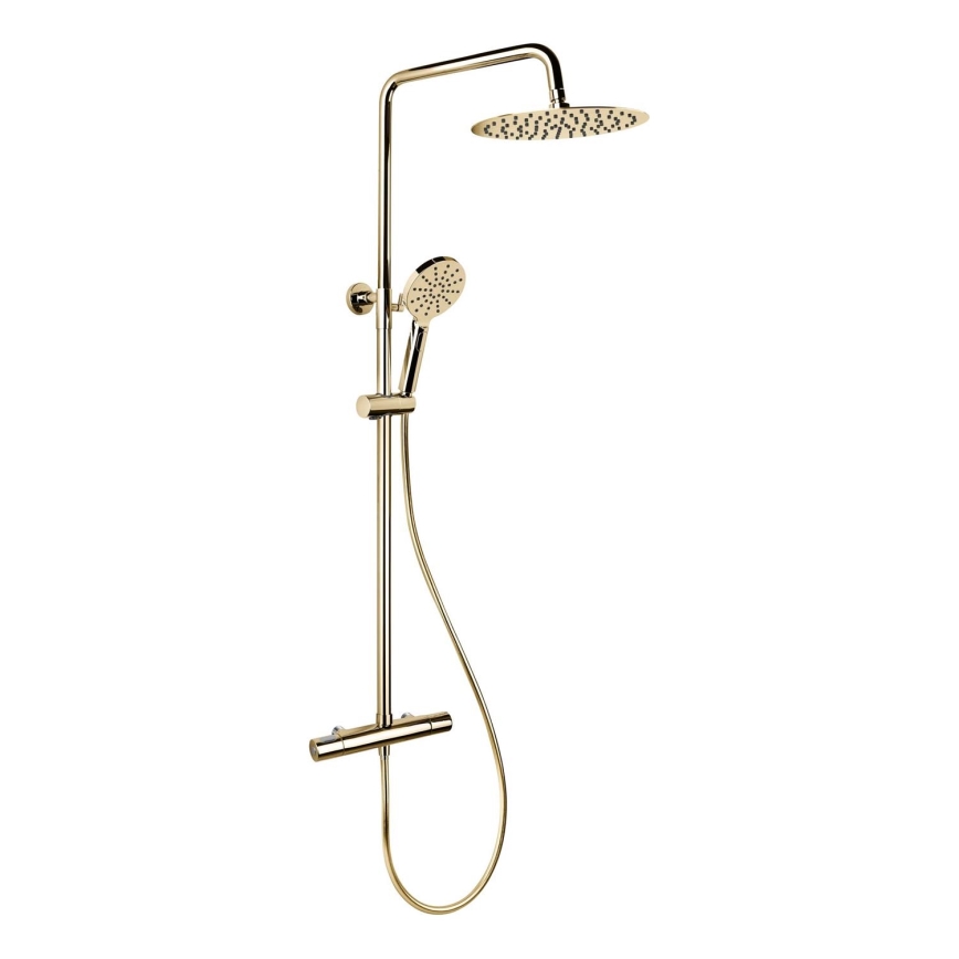 BATH DELUXE 31-120-07-64-00 - Tuš set s termostatsko pipo DRAGOR sijajni medenina