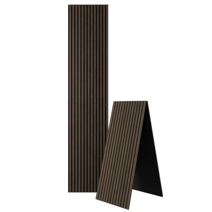 BATH DELUXE 54-240-11-84-12 - Akustični stenski panel VASALUND 240x52 cm oreh