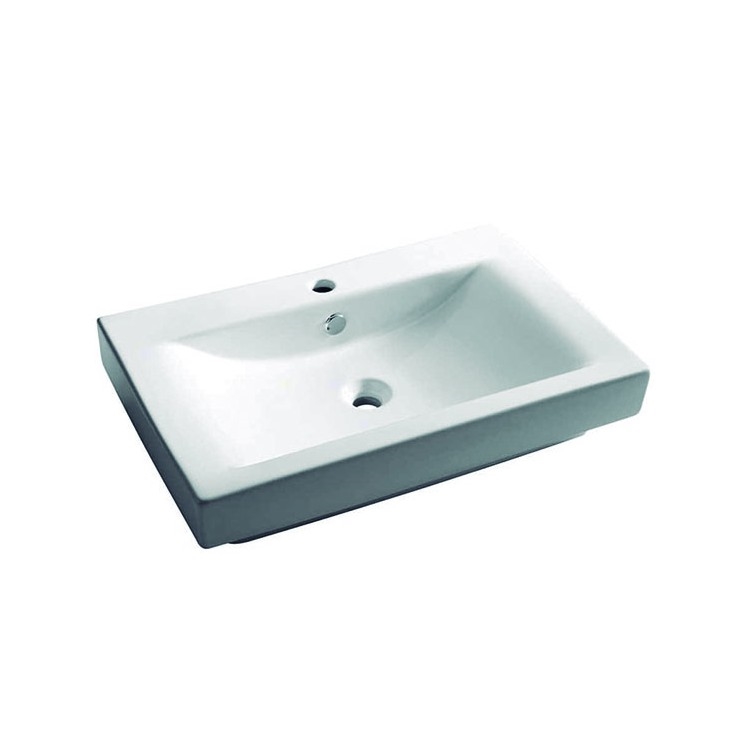 Bathco 0023 - Vgradni umivalnik MANCHESTER 70x45 cm porcelan/bela