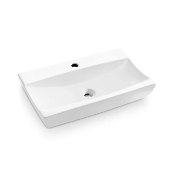 Bathco 0041 - Nadpultni umivalnik SARDINERO 61,5x37,5 cm porcelan/bela