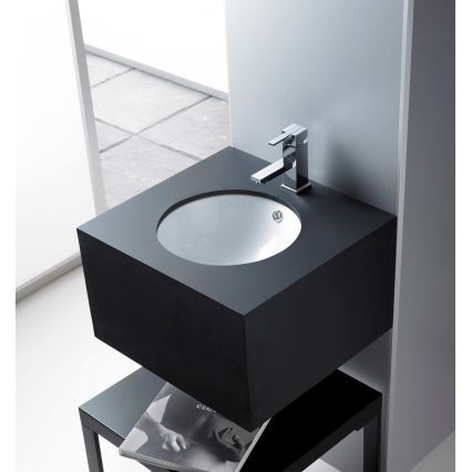 Bathco 0052 - Vgradni umivalnik CERDENA Ø 38 cm porcelan/bela