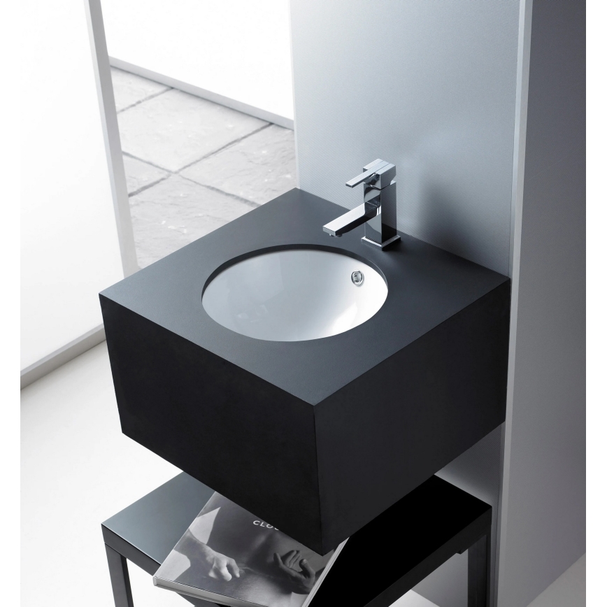 Bathco 0052 - Vgradni umivalnik CERDENA Ø 38 cm porcelan/bela