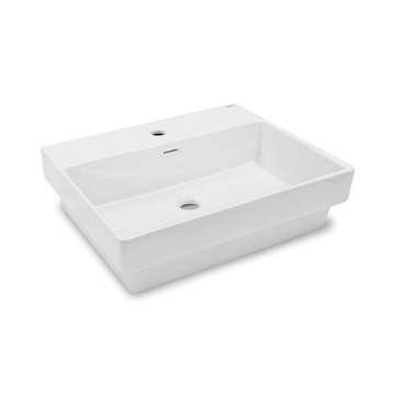 Bathco 0062 - Vgradni umivalnik FUNCHAL 55x45 cm, porcelan/bela