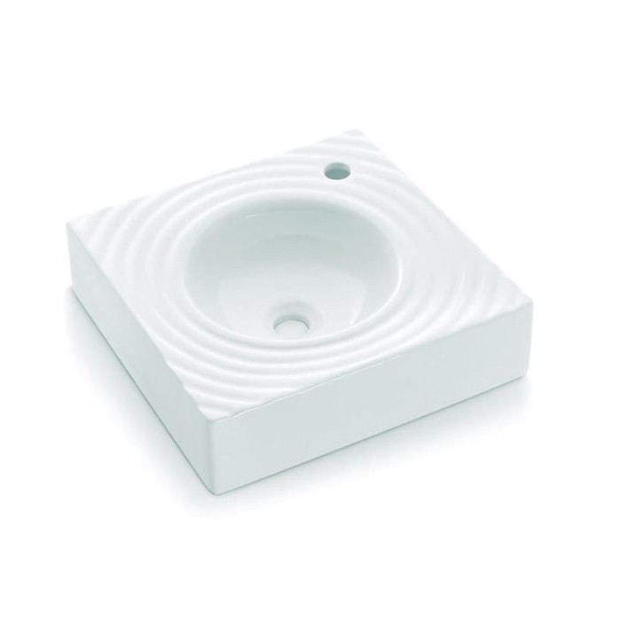 Bathco 0081 - Pultni umivalnik GOTA 45x45 cm porcelan/bela
