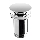 Bathco 0211 - Odtok umivalnika s prelivom in mehanizmom CLICK-CLACK, premer 6 cm, krom visokega sijaja