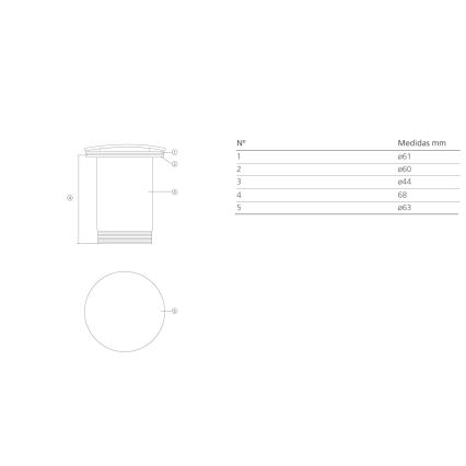 Bathco 0212MT- Odtok za umivalnik brez prelivnega sistema CLICK-CLACK, premer 6 cm, sijajni krom/mat bela