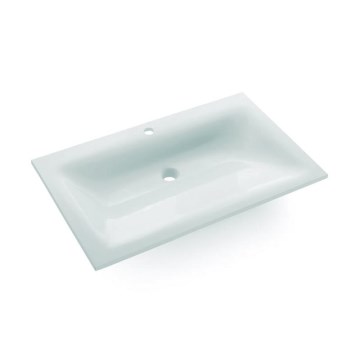 Bathco 0507 - Vgradni umivalnik MONACO 60x50 cm iz smole/bela