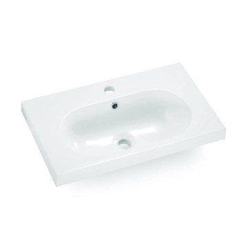 Bathco 0516 - Vgradni umivalnik ICE 60x35 cm iz smole/bela