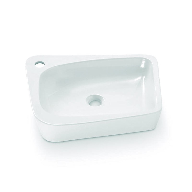 Bathco 4001 - Umivalnik za položitev na pult ARAGON 50x40,5 cm porcelan/bela