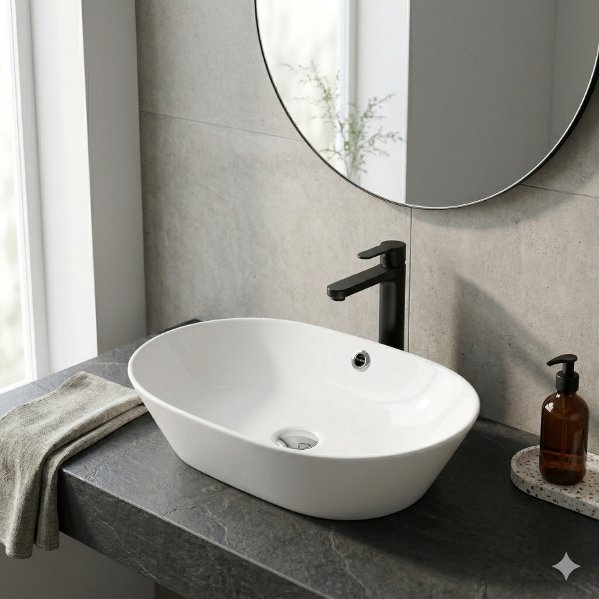 Bathco 4038 - Pultni umivalnik TOULOUSE 59x42 cm porcelan/bela