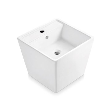 Bathco 4059 - Umivalnik na pult GENOVA 42x42 cm porcelan/bela