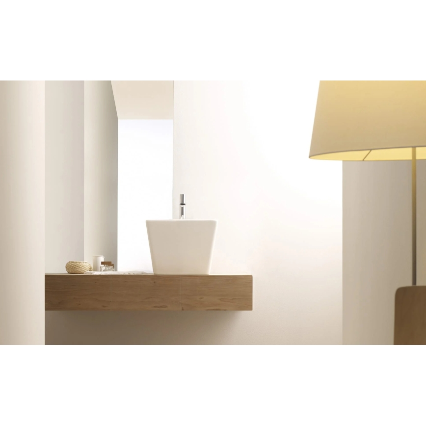 Bathco 4059 - Umivalnik na pult GENOVA 42x42 cm porcelan/bela