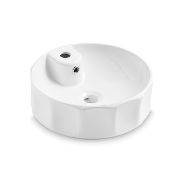 Bathco 4158 - Umivalnik za pult CIRCUS Ø 42 cm porcelan/bela