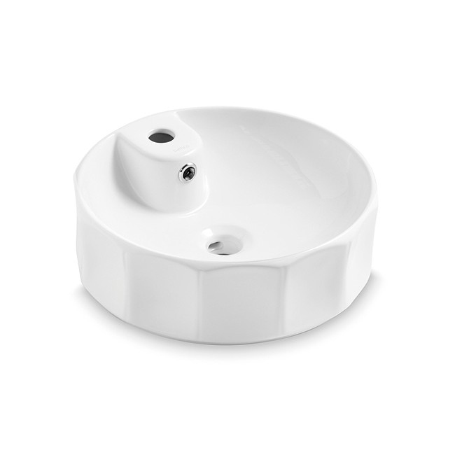 Bathco 4158 - Umivalnik za pult CIRCUS Ø 42 cm porcelan/bela