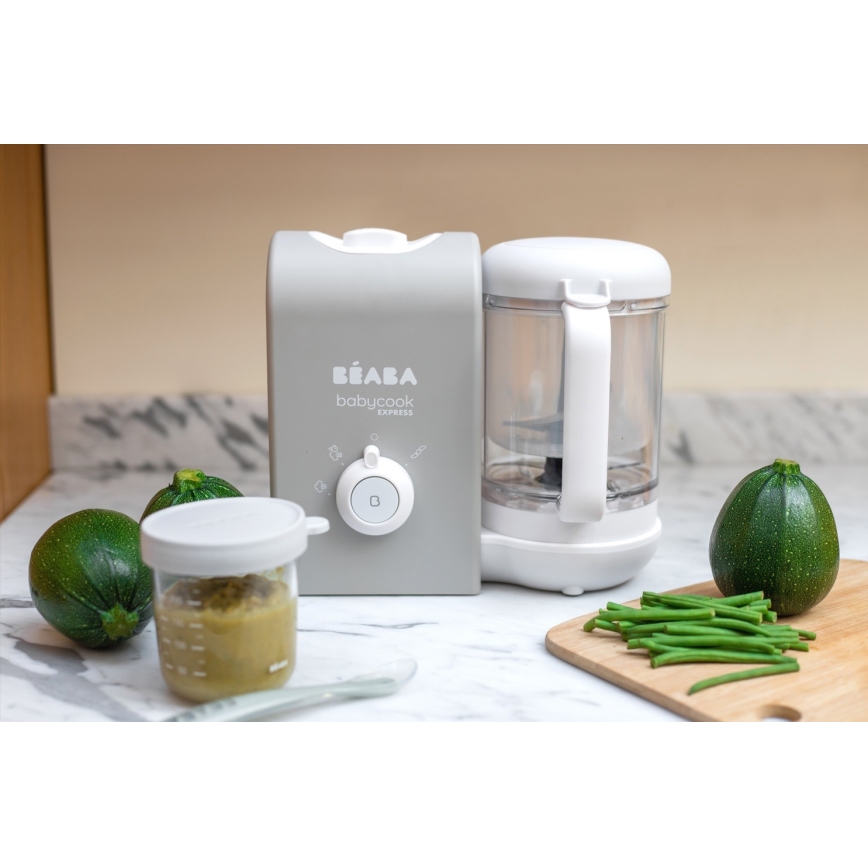 Beaba - Parni kuhalnik 2v1 BABYCOOK EXPRESS siva