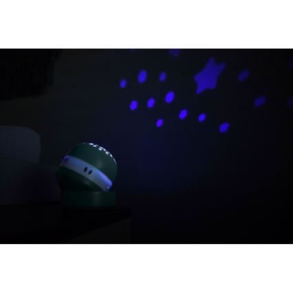 Beaba - Projektor z melodijo PIXIE USB/5V 1300 mAh zelena