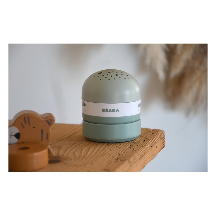 Beaba - Projektor z melodijo PIXIE USB/5V 1300 mAh zelena