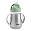 Beaba - Termoizoliran lonček s slamico 250 ml zelen