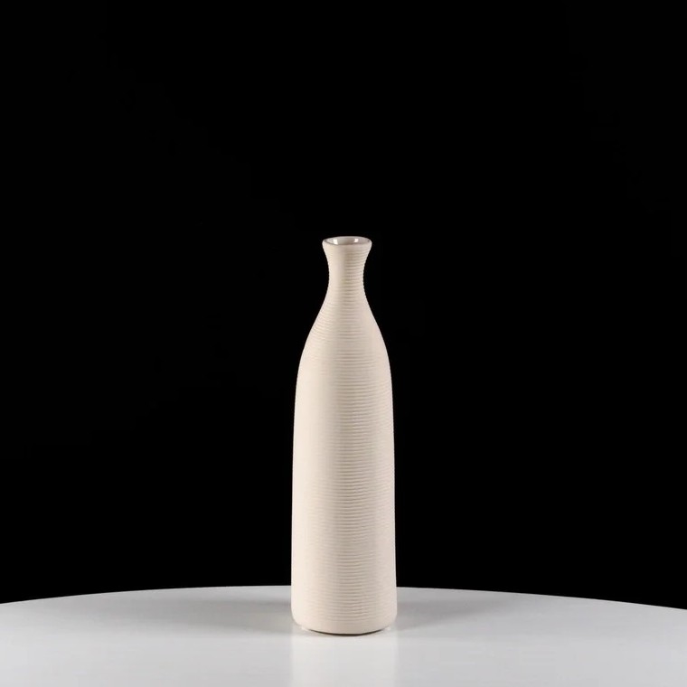 Bela keramična vaza, 25 cm