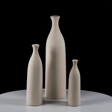 Bela keramična vaza, 25 cm