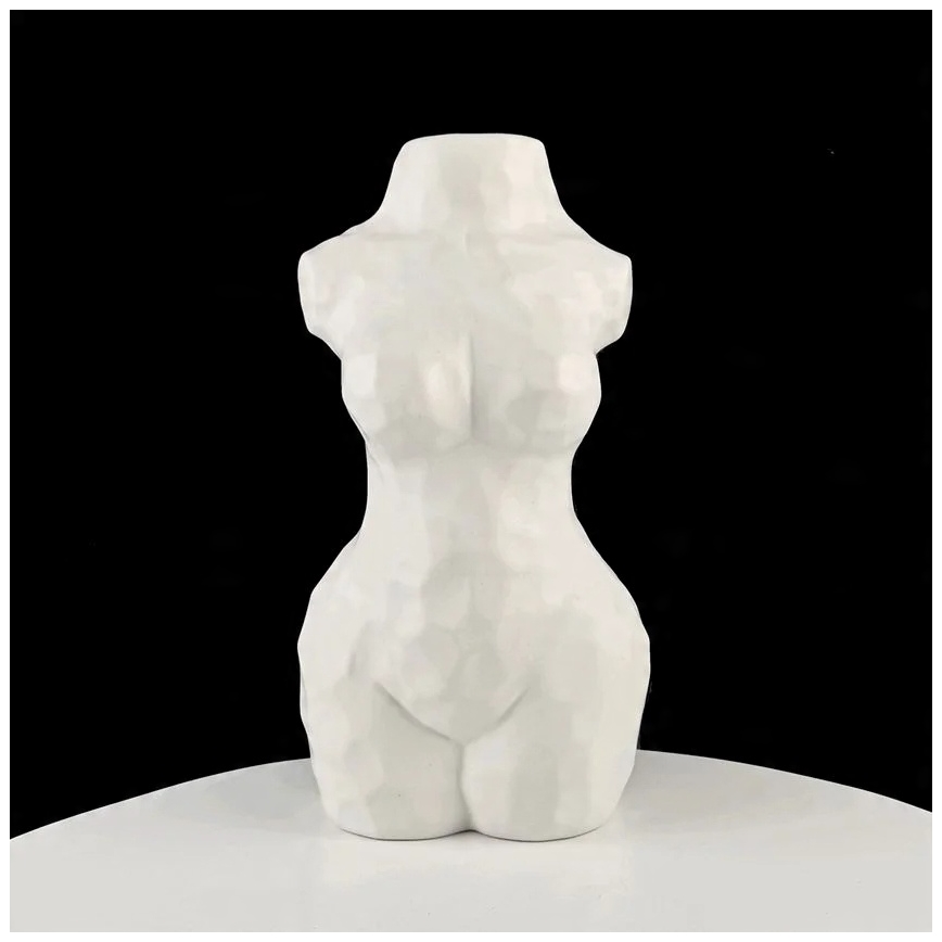 Bela keramična vaza, 30 cm