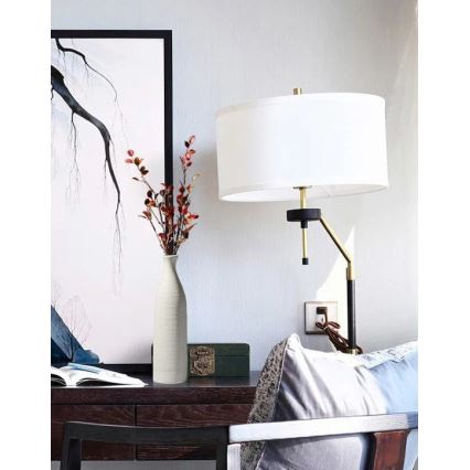 Bela keramična vaza, 46 cm