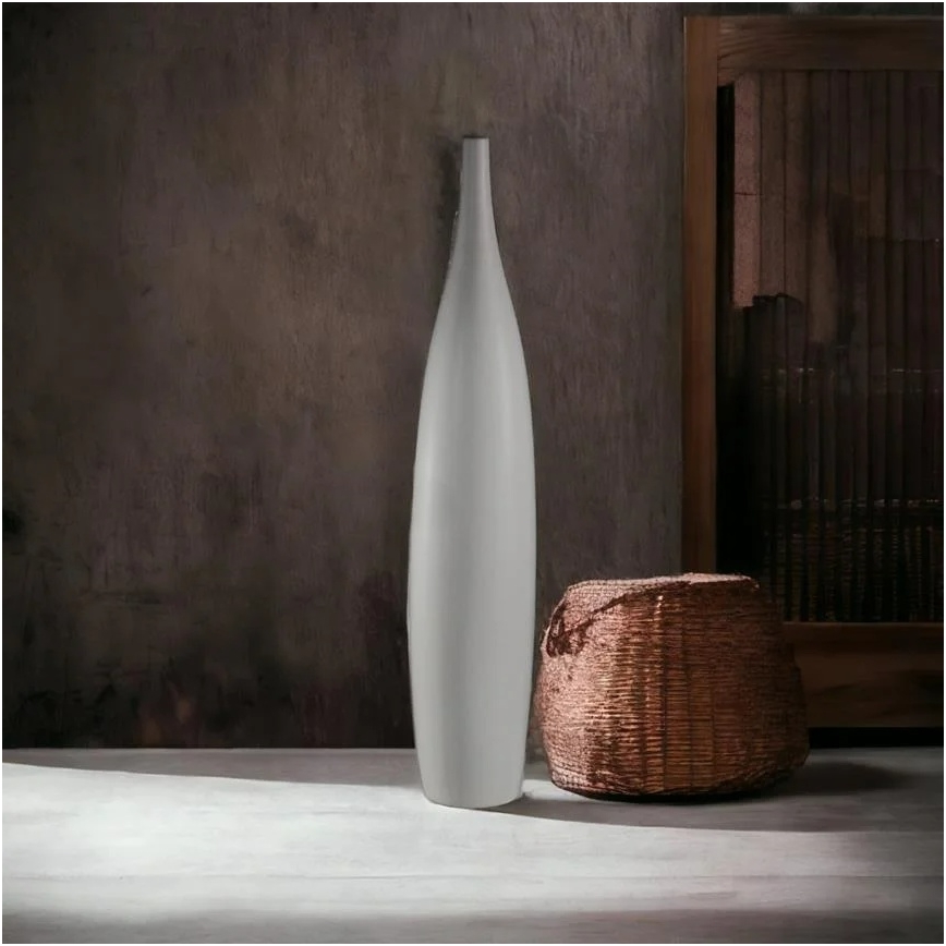 Bela keramična vaza 70 cm