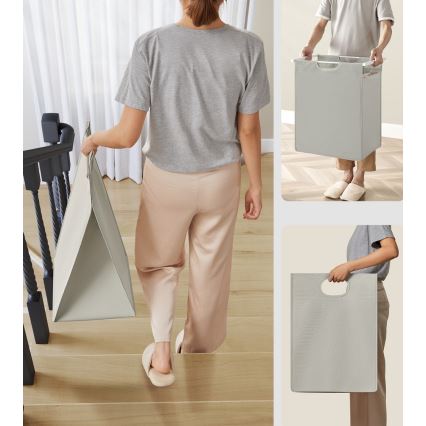 Beli koš za perilo REX