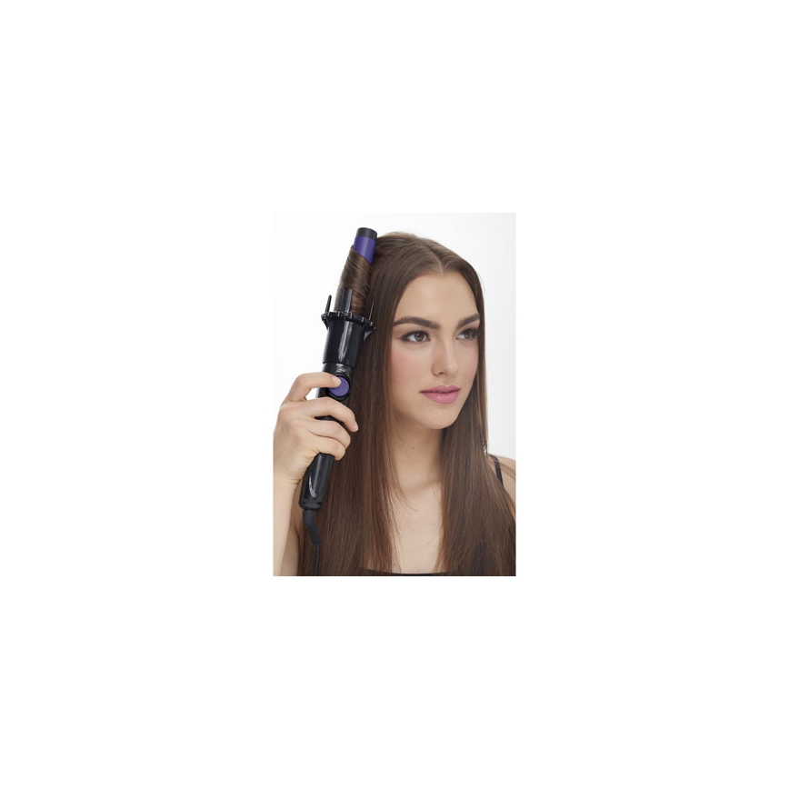 Bellissima 11307 - Rotacijski kodralnik za lase RICCI&CURL 230V črna/vijolična