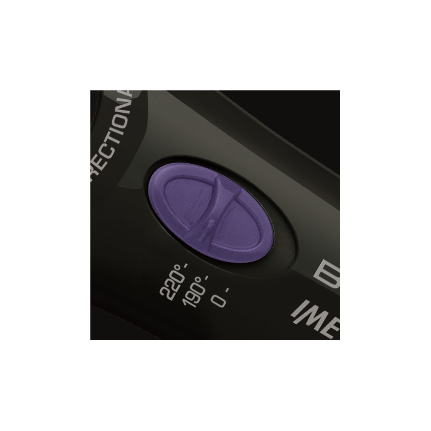 Bellissima 11307 - Rotacijski kodralnik za lase RICCI&CURL 230V črna/vijolična