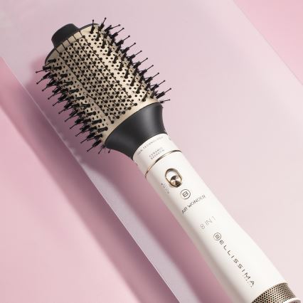 Bellissima 11847 - Krtača za sušenje z vročim zrakom 8 v 1 AIR WONDER 1000W/230V bela/zlata