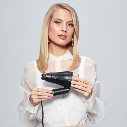 Bellissima 11872 - Potovalni sušilec za lase B-TRAVEL 1400W/230V črna/zlata