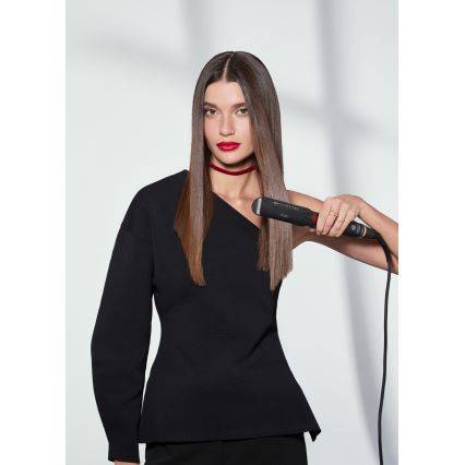 Bellissima 11948 - Ravnalnik za lase z LCD-zaslonom in infrardečim ogrevanjem, 60W/230V, črn