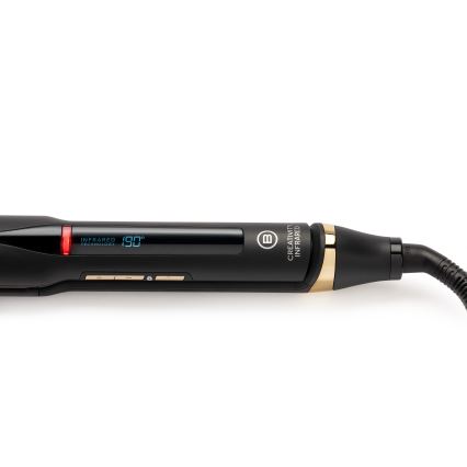 Bellissima 11948 - Ravnalnik za lase z LCD-zaslonom in infrardečim ogrevanjem, 60W/230V, črn