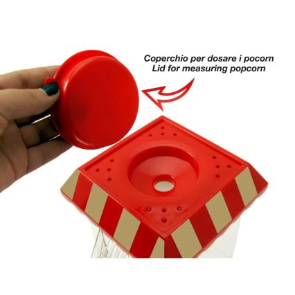 Beper - Aparat za kokice 1200W/230V rdeč