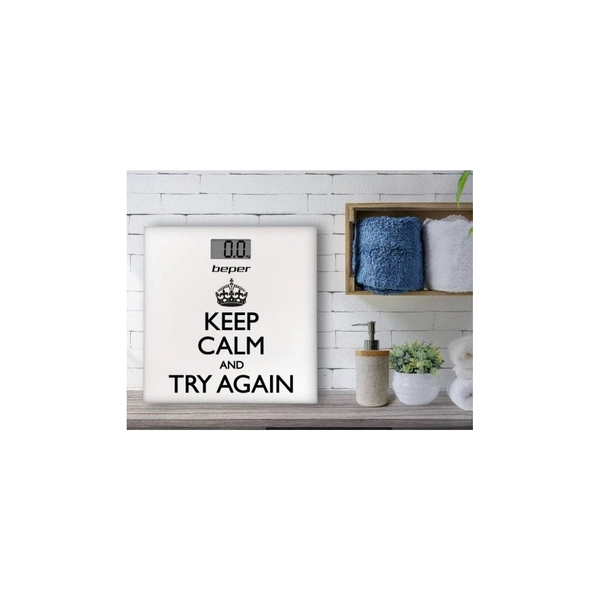 Beper - Digitalna osebna tehtnica z LCD zaslonom 1xCR2032