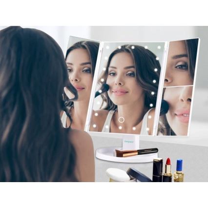 Beper - Kozmetično ogledalo z LED osvetlitvijo 4xAAA/5V