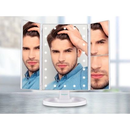 Beper - Kozmetično ogledalo z LED osvetlitvijo 4xAAA/5V