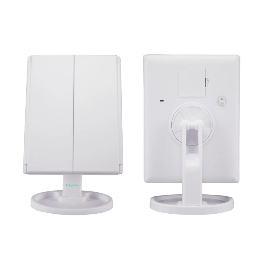 Beper - Kozmetično ogledalo z LED osvetlitvijo 4xAAA/5V