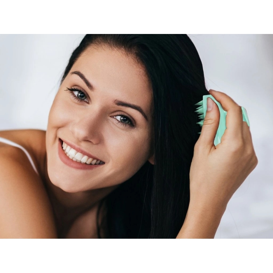 Beper - Masažna krtača za lasišče, mint