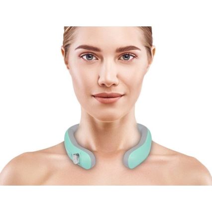 Beper - Polnilna masažna naprava za vrat z EMS, 5V/900 mAh, mentolne barve