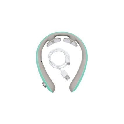 Beper - Polnilna masažna naprava za vrat z EMS, 5V/900 mAh, mentolne barve