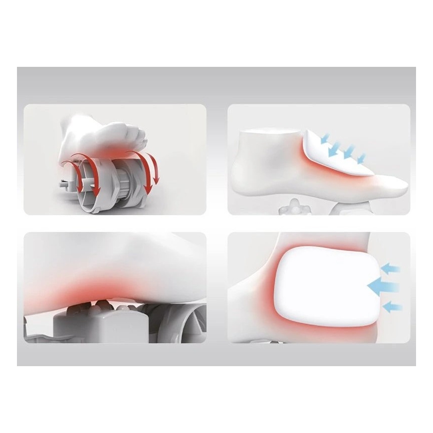 Beper - Shiatsu masažna naprava za stopala 36W/230V + daljinski upravljalnik