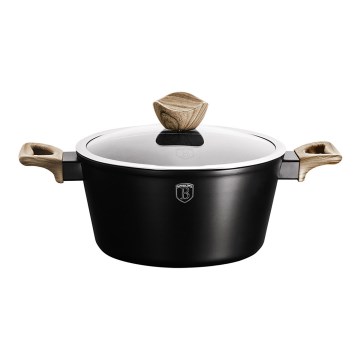 BerlingerHaus - Lonec marmor + lid 20 cm črna/rjava