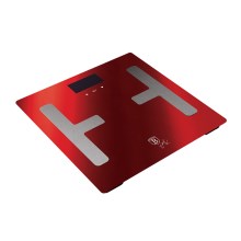 BerlingerHaus - Osebna tehtnica z LCD zaslonom 2xAAA rdeča/mat krom