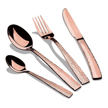 BerlingerHaus - Set jedilnega pribora iz nerjavečega jekla 24 kom. rosegold
