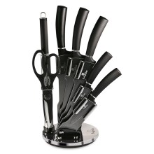 BerlingerHaus - Set nožev iz nerjavečega jekla na stojalu 8 kom. črna