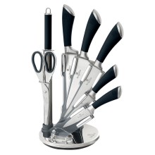 BerlingerHaus - Set nožev iz nerjavečega jekla na stojalu 8 kom. srebrna/črna