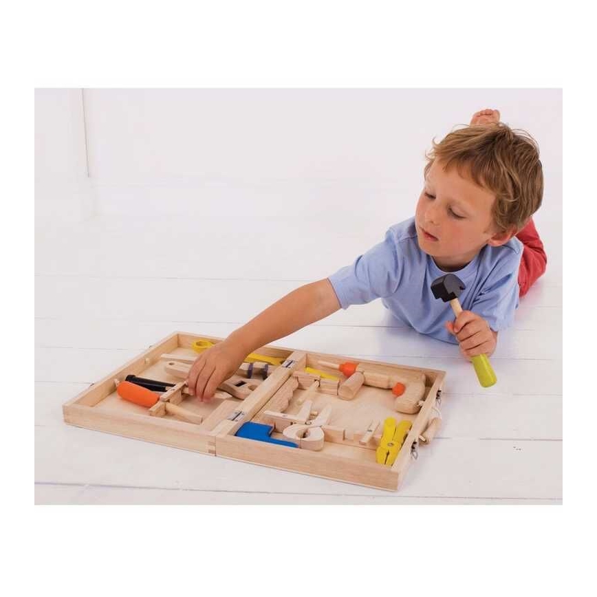 Bigjigs Toys - Lesen kovček z orodjem